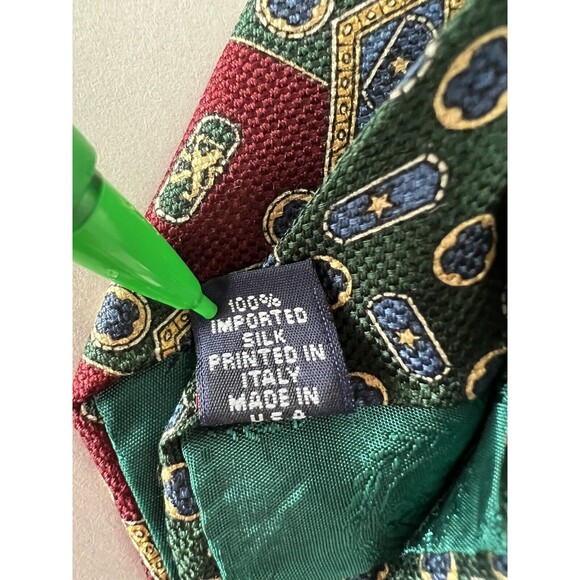 Lot of 2 Tommy Hilfiger 100% Silk Ties 3.5” & 4” Men's Classic Necktie - Picture 4 of 4